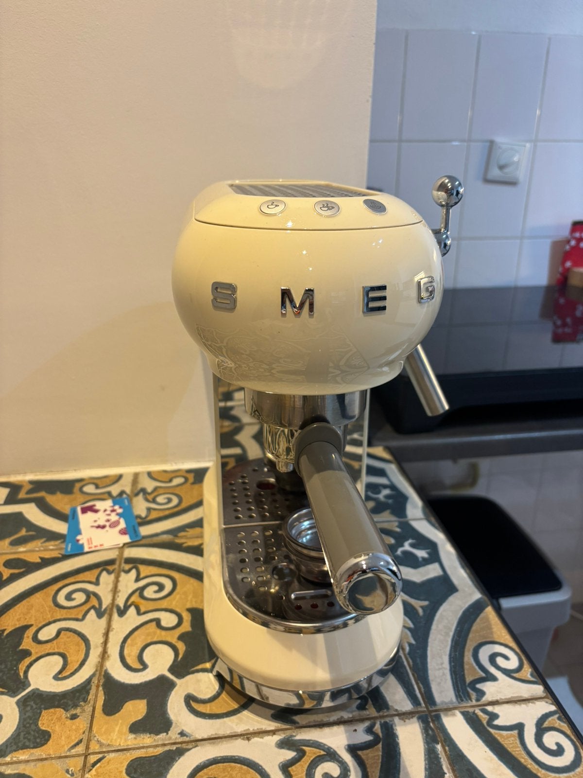 SMEG retro koffie apparaat, Witgoed en Apparatuur, Koffiezetapparaten, Ophalen of Verzenden, Zo goed als nieuw, Koffiemachine