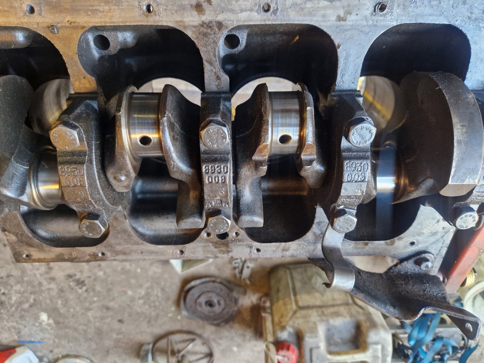 Opel CIH 2.0E Onderblok met Krukas, Zuigers, Drijfstangen, Auto-onderdelen, Motor en Toebehoren, Ophalen, Opel