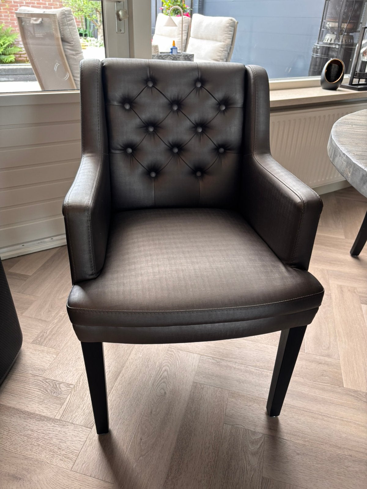 Eetkamer stoelen 5, Huis en Inrichting, Ophalen, Gebruikt, Overige kleuren, Stof