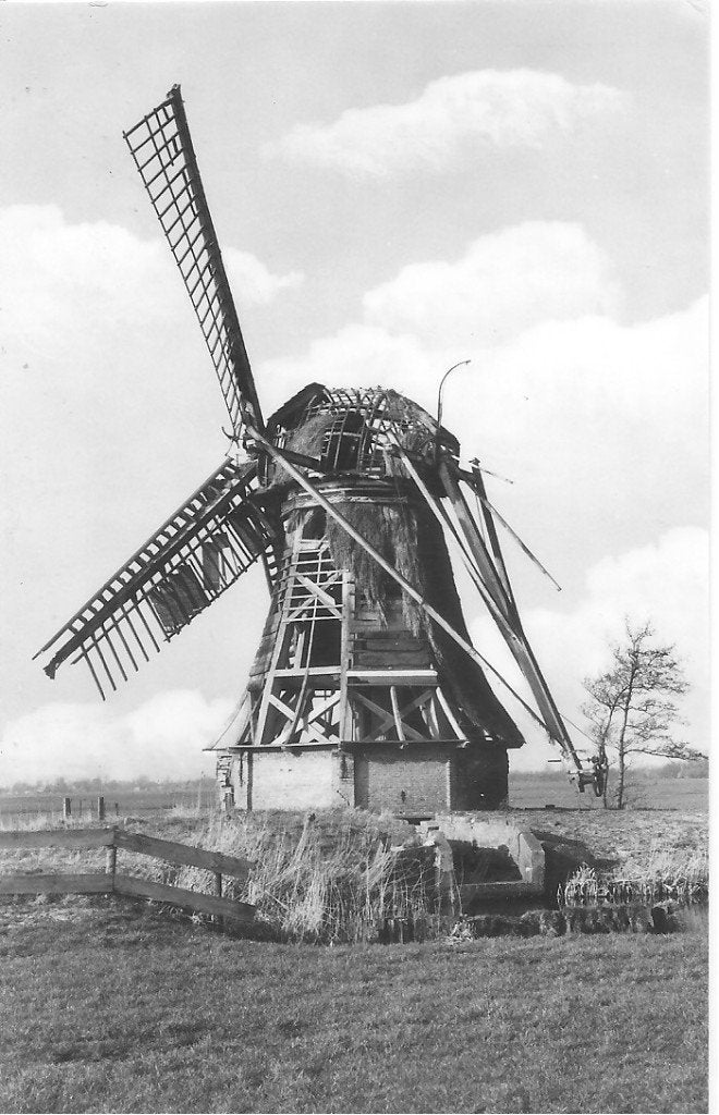 Ansichtkaart Akkerwoude, Westerlaansingel, Molen 1876, Verzamelen, Ansichtkaarten | Nederland, Ophalen of Verzenden, 1960 tot 1980