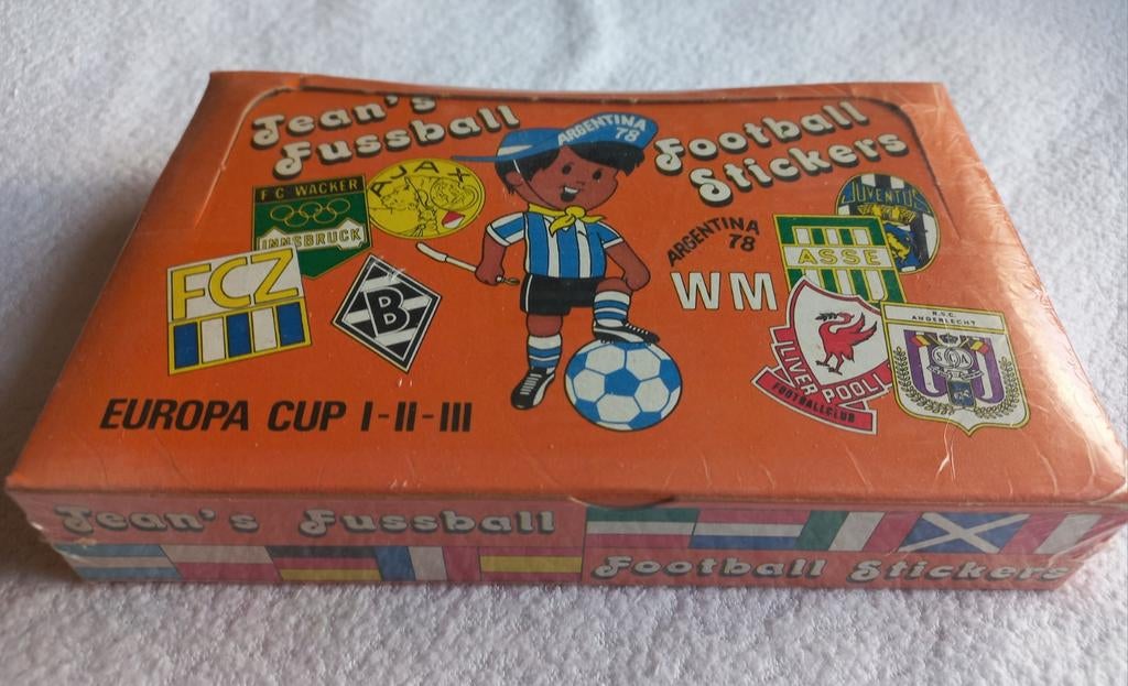 Vintage Jean's Fussball Football Stickers (1978), Verzamelen, Sportartikelen en Voetbal, Ophalen of Verzenden, Nieuw, Buitenlandse clubs