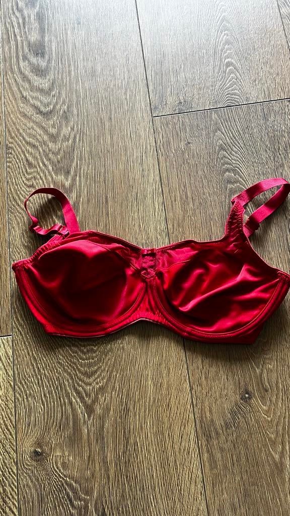 Hunkemöller rode minimizer BH, maat 75F, Ophalen of Verzenden, Rood, BH