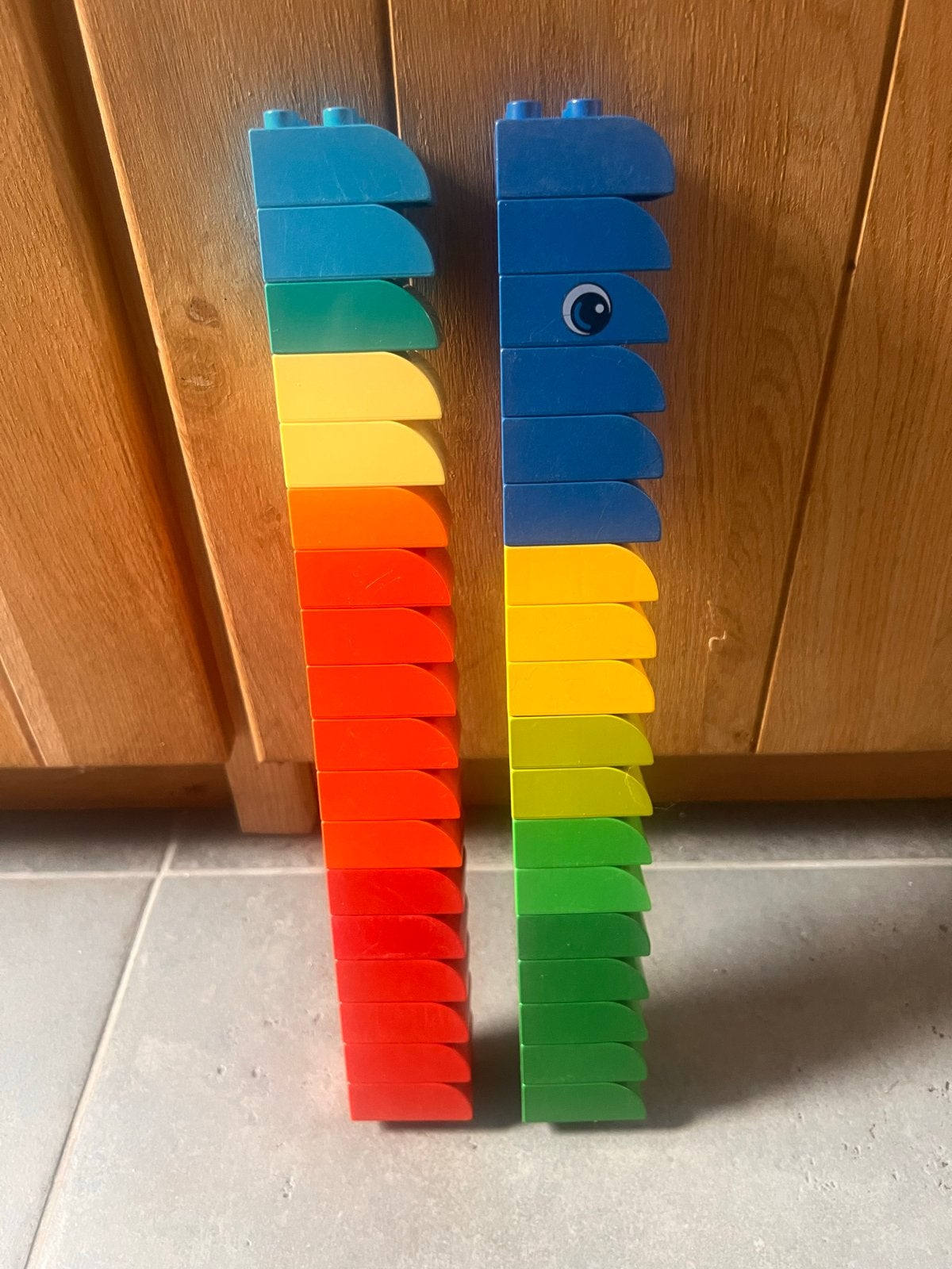 Duplo blokjes met ovalen zijkant - 36 stuks, Ophalen of Verzenden, Gebruikt, Losse stenen, Duplo