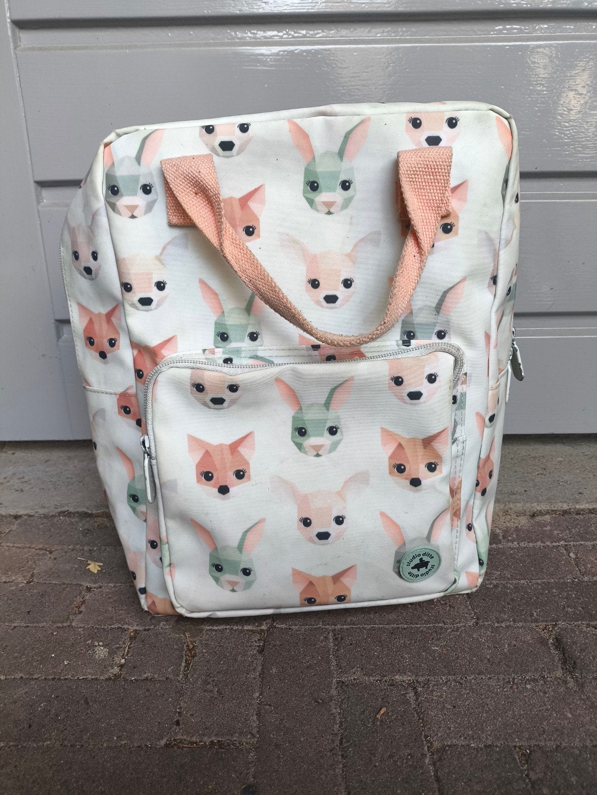 Studio Ditte rugzak met dierenprint, Ophalen, Gebruikt, Overige merken, Waterdicht