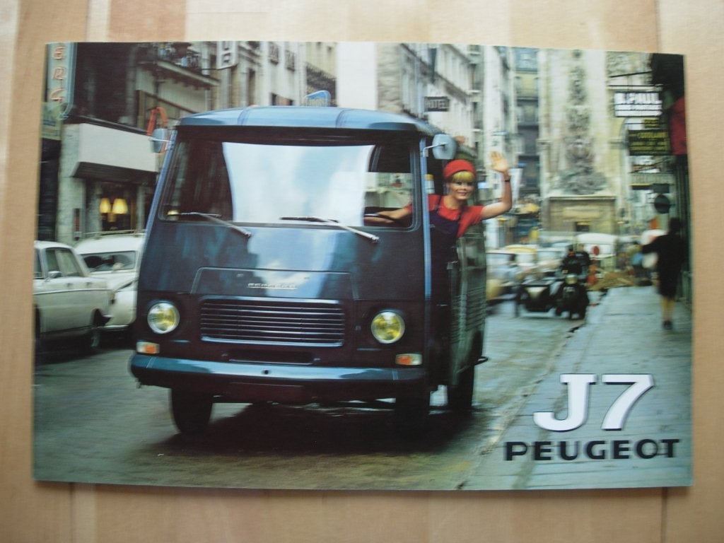 Peugeot J7 Bestelwagen Brochure 1971, Ophalen of Verzenden, Zo goed als nieuw, Peugeot, Peugeot