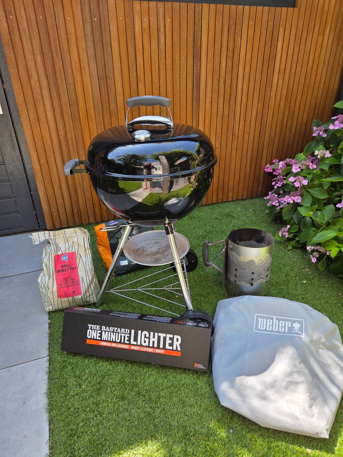 Weber Kettle 47cm BBQ met accessoires, Ophalen, Zo goed als nieuw, Weber