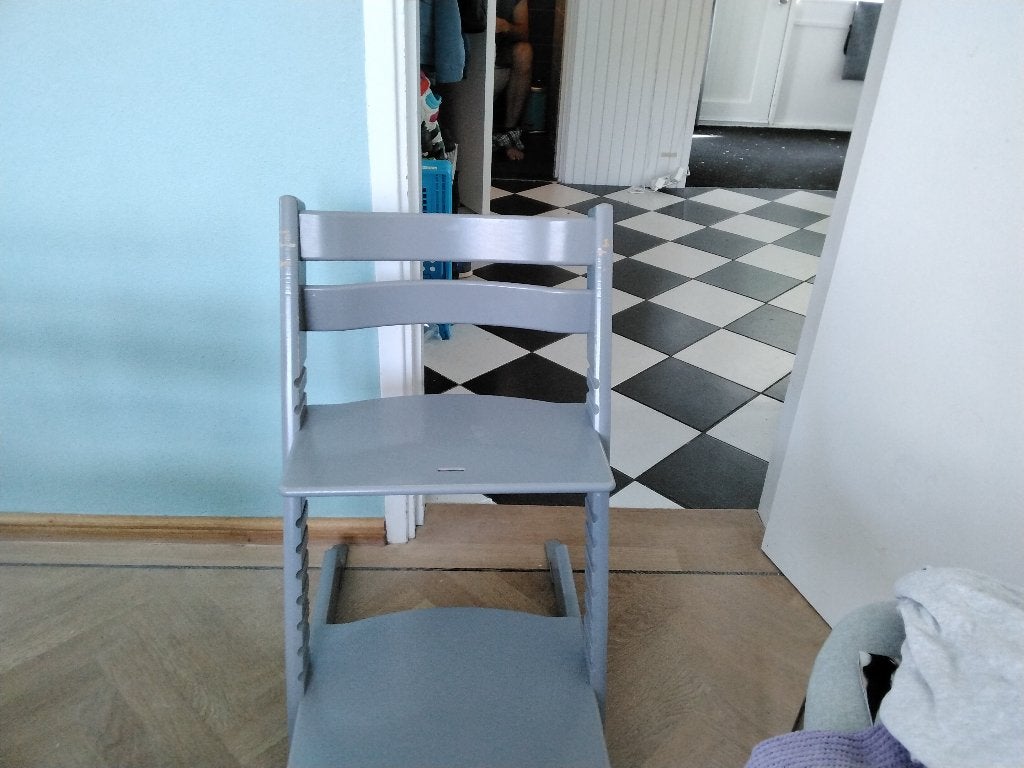 stokke tripp trapp storm gray, Ophalen, Gebruikt, Meegroeistoel