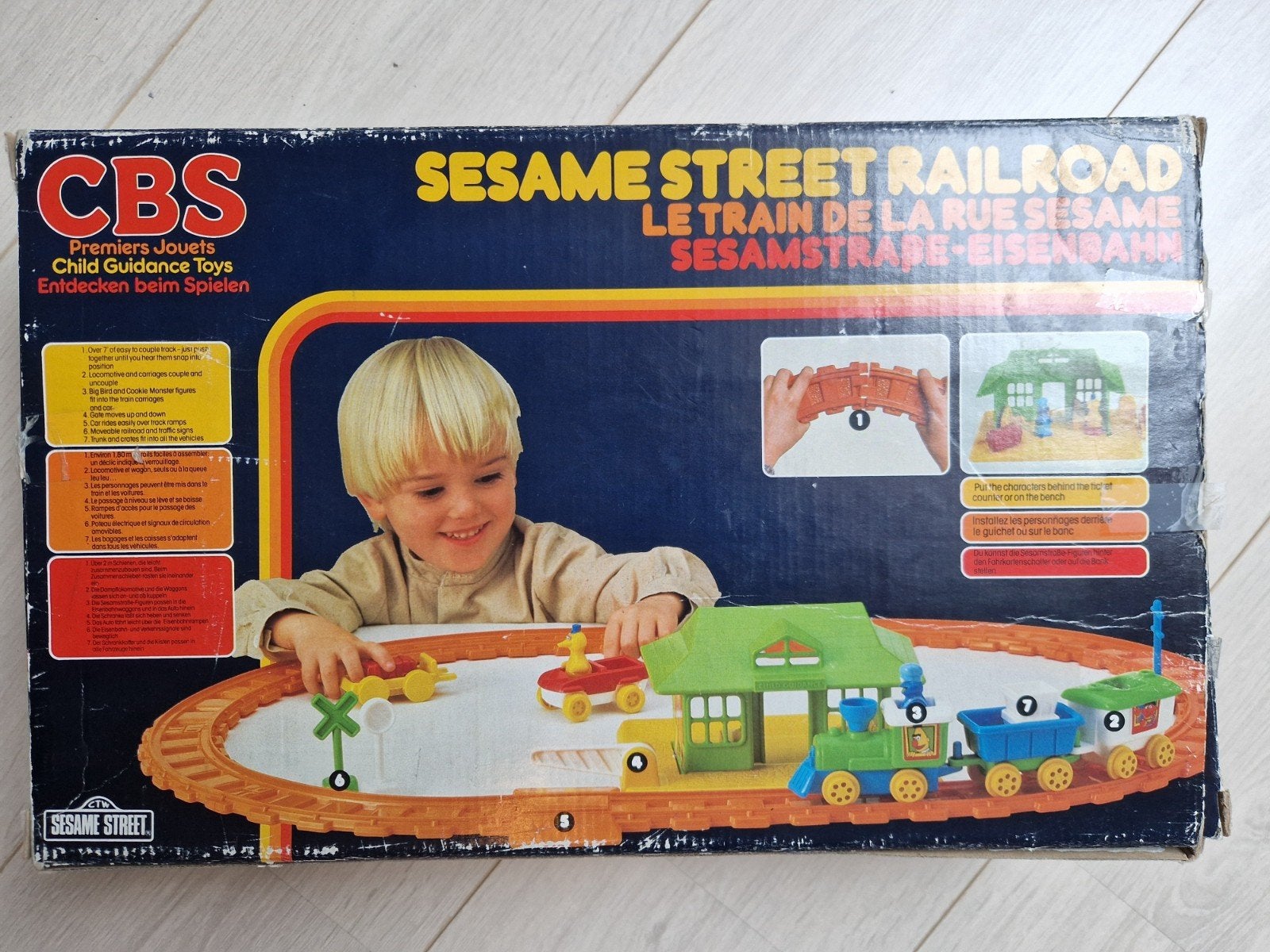 1982 cbs toys sesame street railroad sesamstraat trein set, Ophalen of Verzenden, Overige figuren, Beeldje of Figuurtje