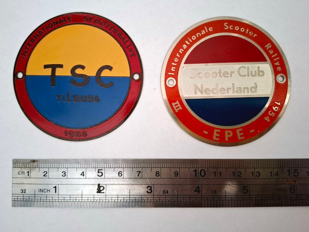 Vespa / scooter plaquettes, Ophalen of Verzenden, Gebruikt