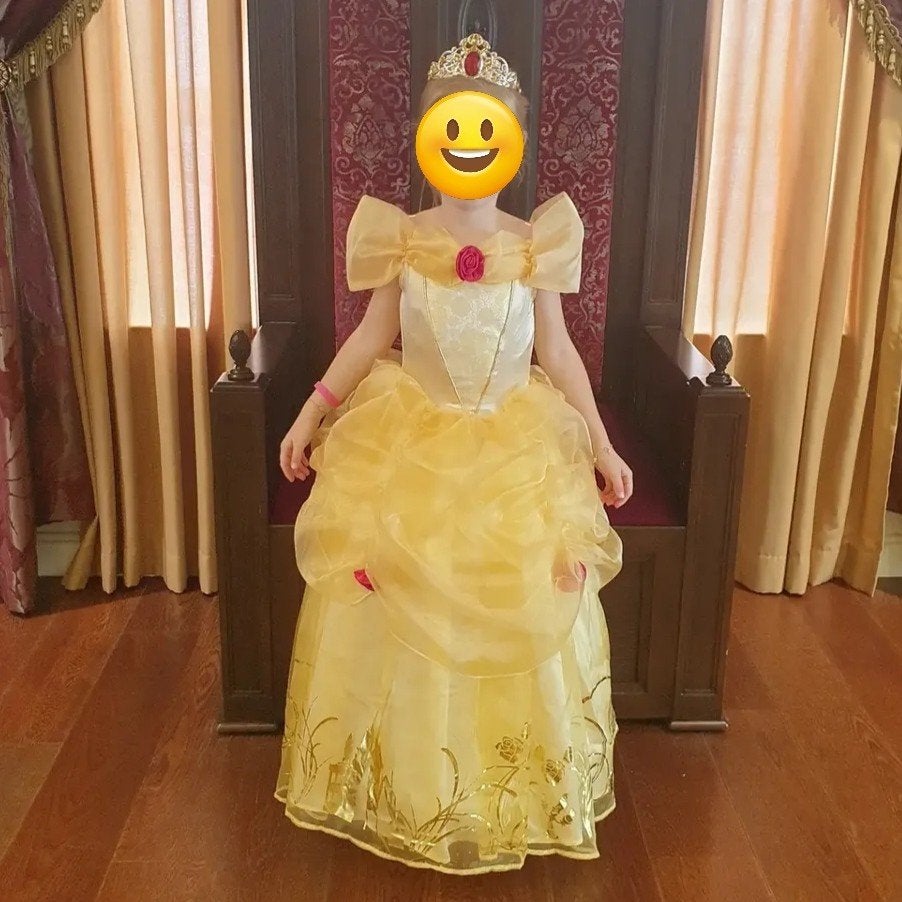 Disneyland Belle jurk maat 134/140, Ophalen, Zo goed als nieuw, 134 t/m 140, Meisje