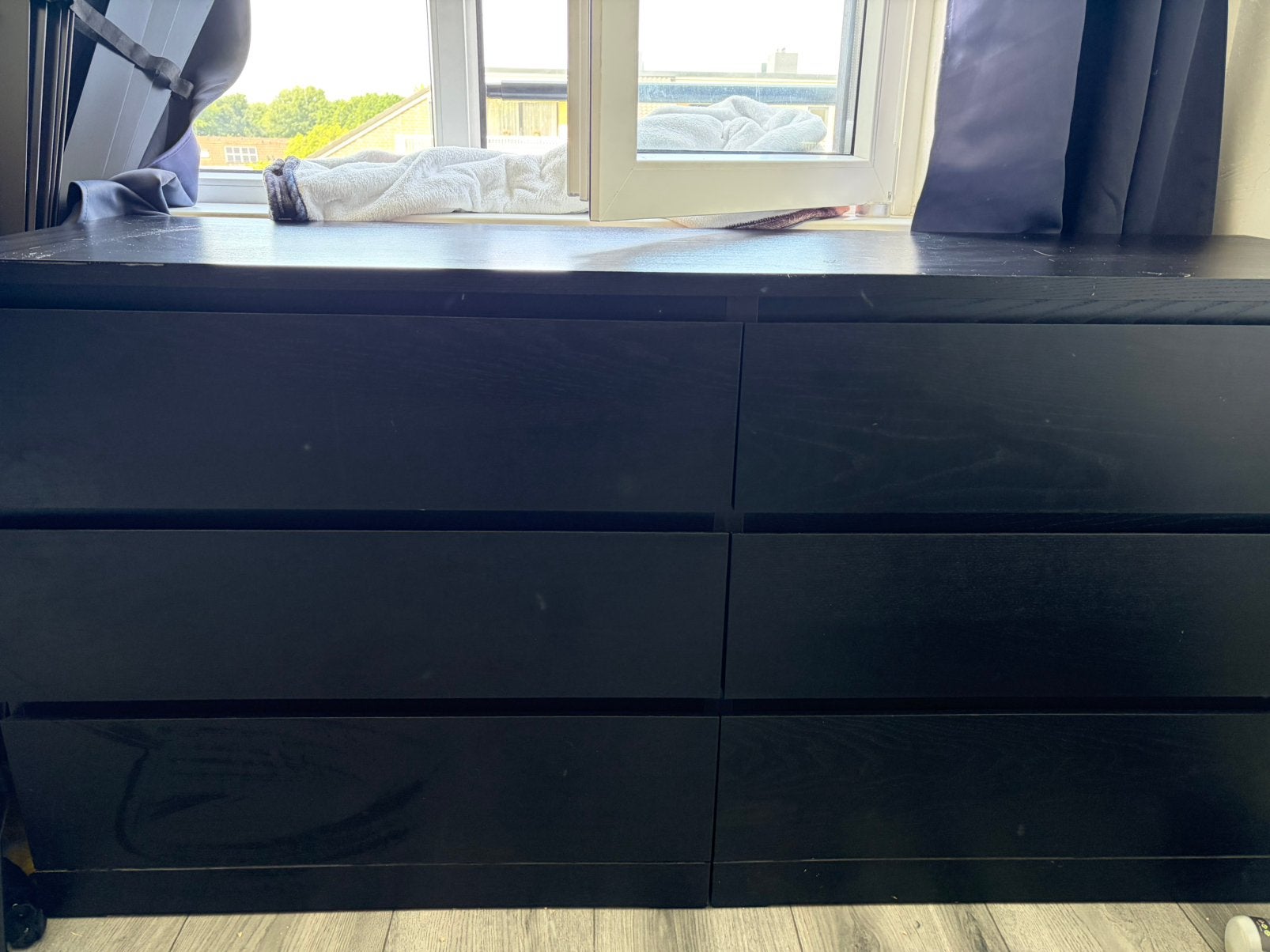 MALM ladekast ikea zwartbruin, Huis en Inrichting, Kasten | Ladekasten, Ophalen, 50 tot 100 cm, Zo goed als nieuw, 3 of 4 laden