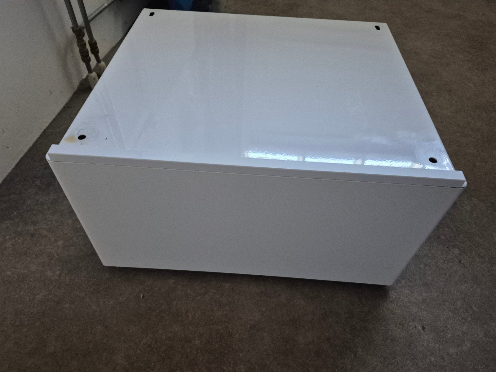 Wasmachine verhoger met lade - Wit, Ophalen, Gebruikt, 1200 tot 1600 toeren