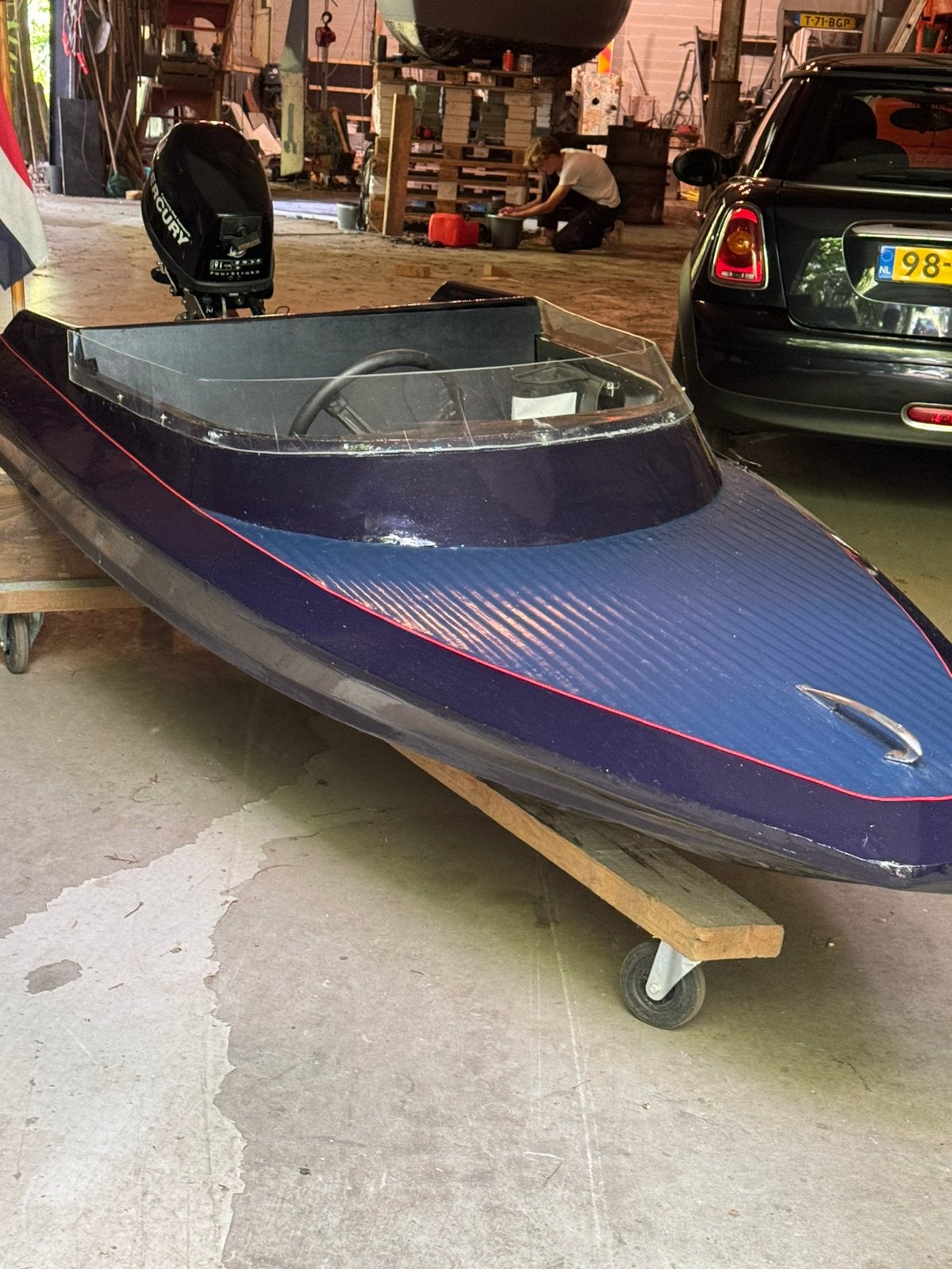 Spitfite speedbootje - mercury 5 pk, Watersport en Boten, Ophalen, Gebruikt, Overige typen, Motorboot