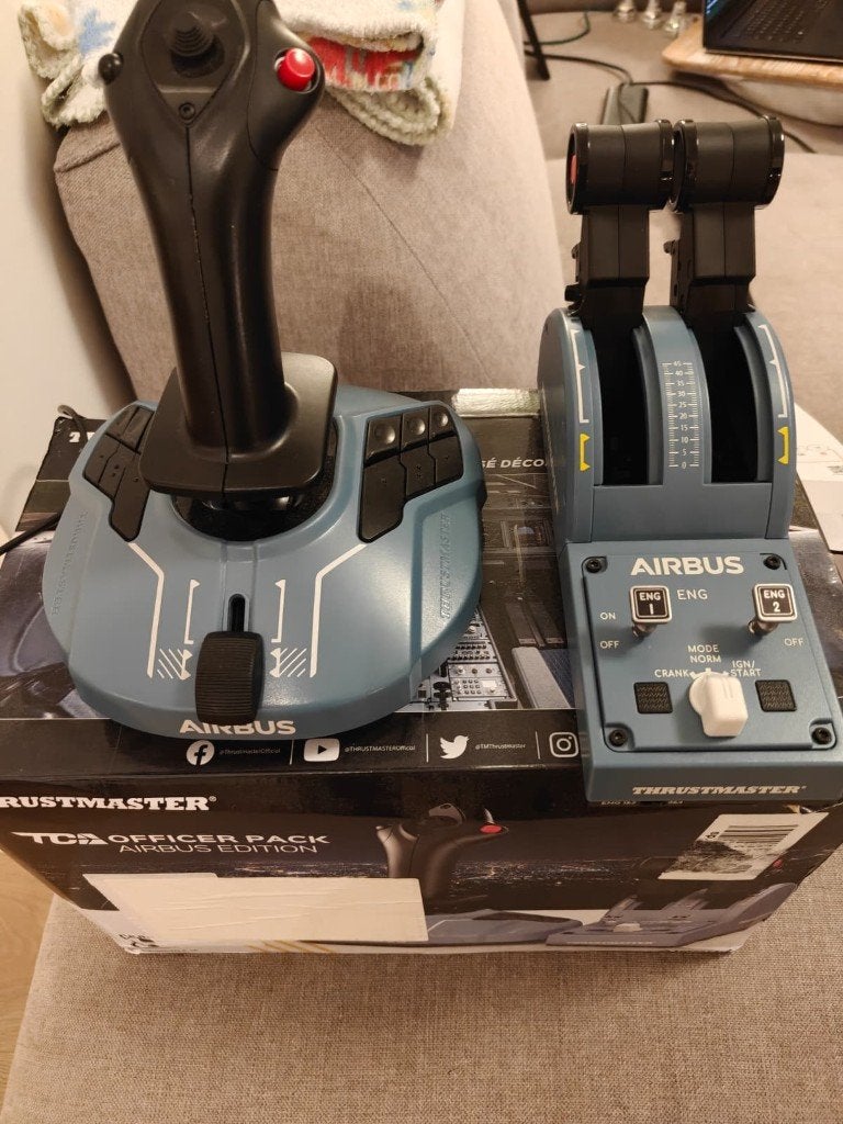 Thrustmaster Officer Pack Airbus Edition, Computers en Software, Ophalen of Verzenden, Zo goed als nieuw, Thrustmaster TCA
