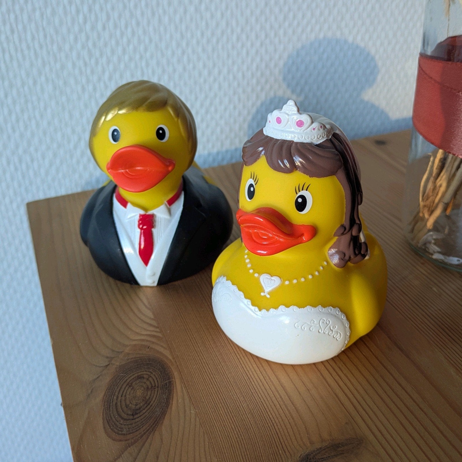Trouw/wedding badeendjes, Ophalen, Zo goed als nieuw, Overige typen, Geboorte of Huwelijk