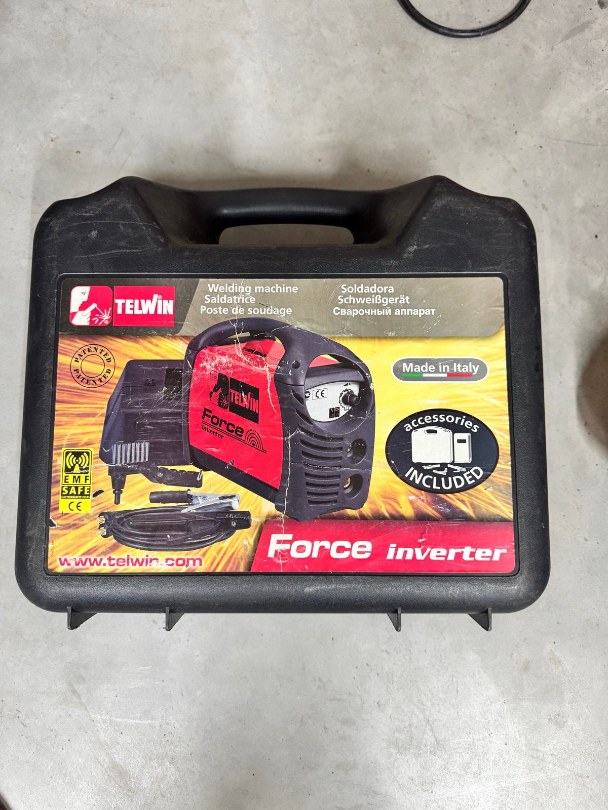Telwin Force 165 Inverter Lasapparaat met Elektroden, Ophalen of Verzenden, Zo goed als nieuw, 150 tot 250 ampère, Inverter