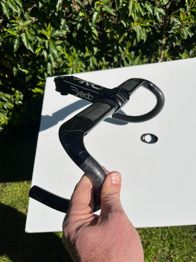 Deda DNA 40 cm carbon stuur met 130 mm stuurpen, Fietsen en Brommers, Fietsonderdelen, Ophalen of Verzenden, Stuur, Carbon