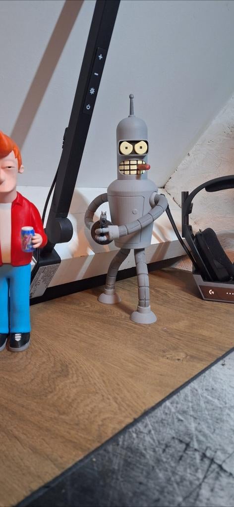 Bender 3D print uit Futurama, Ophalen of Verzenden, 1:50 tot 1:144
