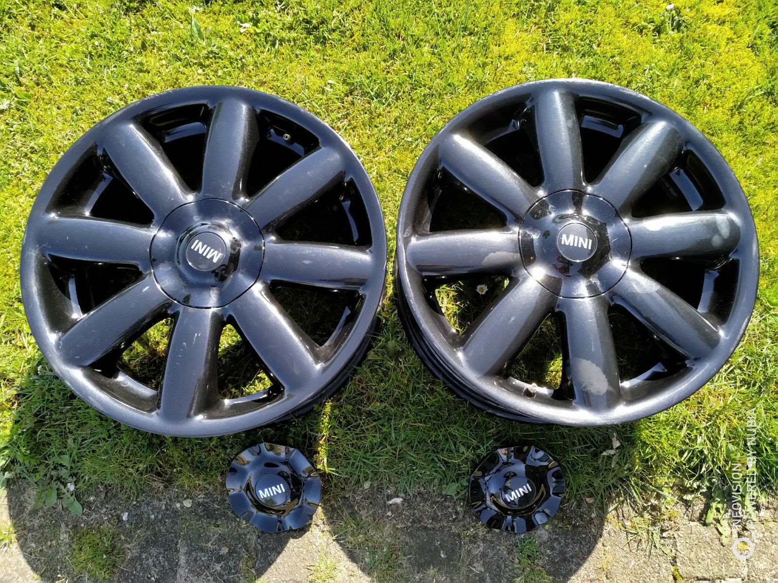 2X MINI R104 CROWN SPOKE ZWART, Ophalen of Verzenden, Gebruikt, Mini