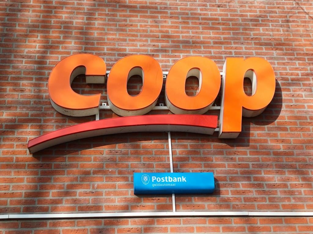 Coop reclame bord, Verzamelen, Ophalen, Reclamebord