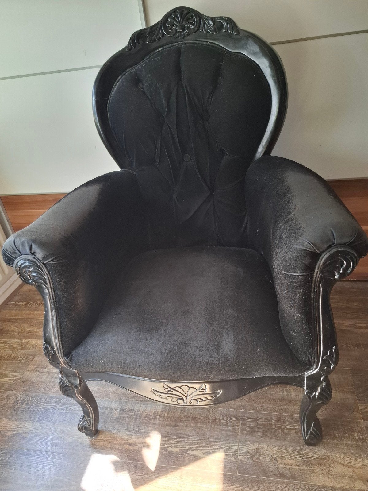 Barok fauteuil, Ophalen