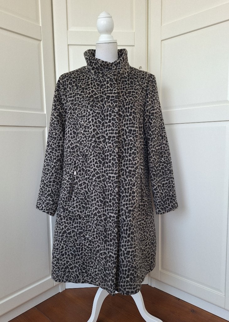 Smashed Lemon nieuwe panter leopard jas met wol XL XXL, Kleding | Dames, Bruin, Maat 46/48 (XL) of groter, Nieuw, Ophalen of Verzenden