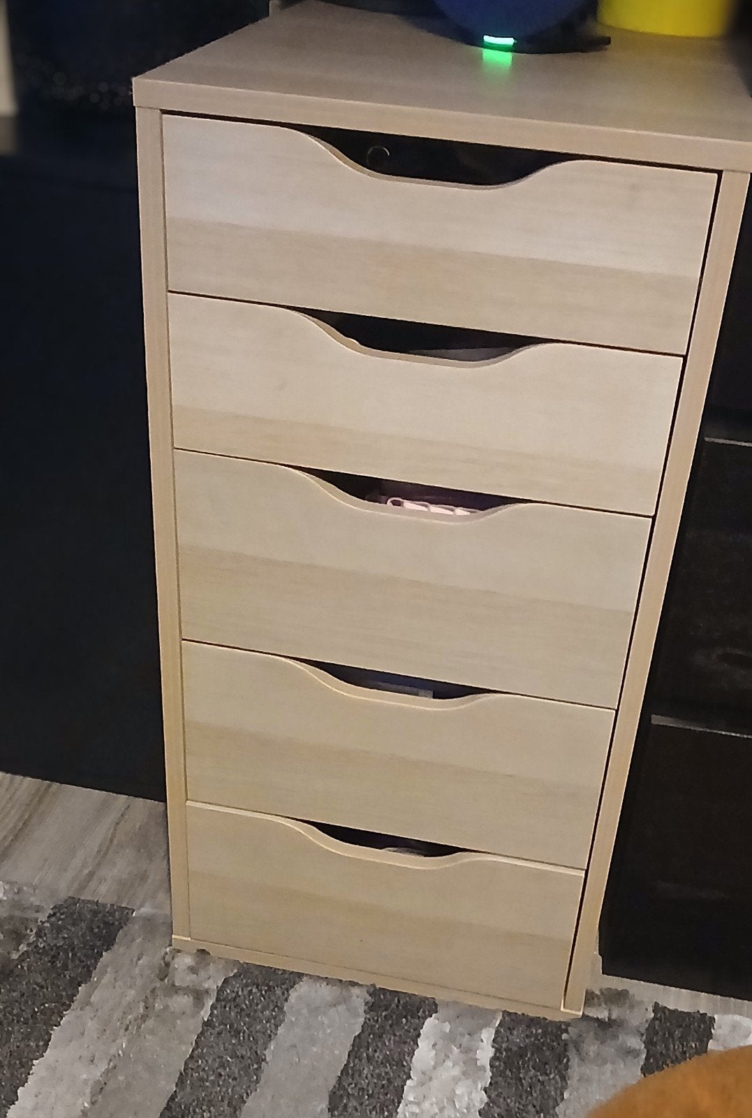 IKEA Alex ladekast met 5 lades - Licht houtkleur