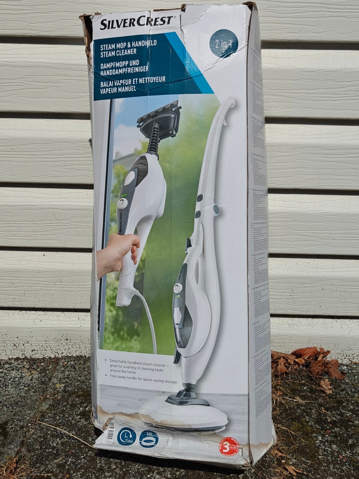 SilverCrest 2-in-1 Stoommop & Handstoomreiniger, Ophalen