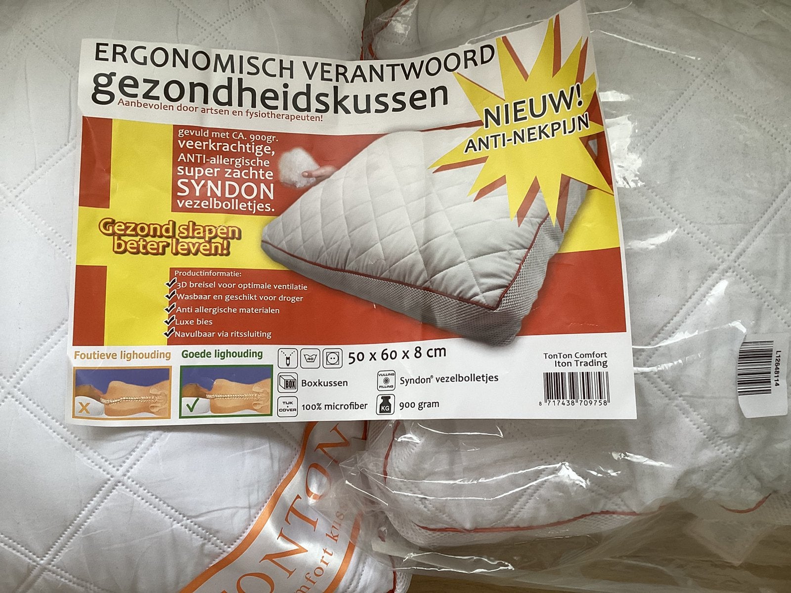 Hoofdkussens, Ophalen, Eenpersoons, Wit, Zo goed als nieuw