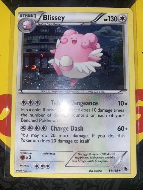 blissey 81/119 promo, Ophalen of Verzenden, Zo goed als nieuw, Losse kaart