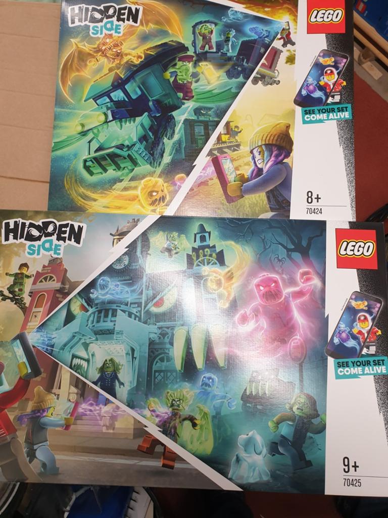 2 dichte dozen LEGO Hidden Side 70425 en 70424, Ophalen of Verzenden, Nieuw