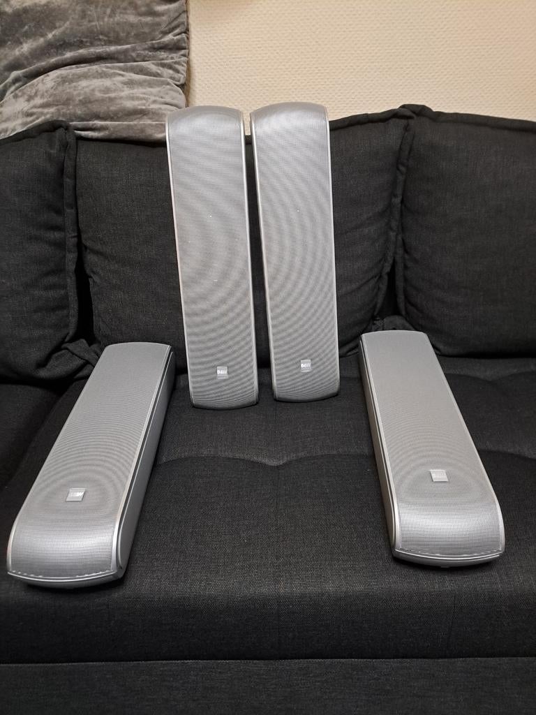 B&W VM1 Speakers - Set van 4 (Zilver), Ophalen, Zo goed als nieuw, 60 tot 120 watt, Bowers & Wilkins (B&W)
