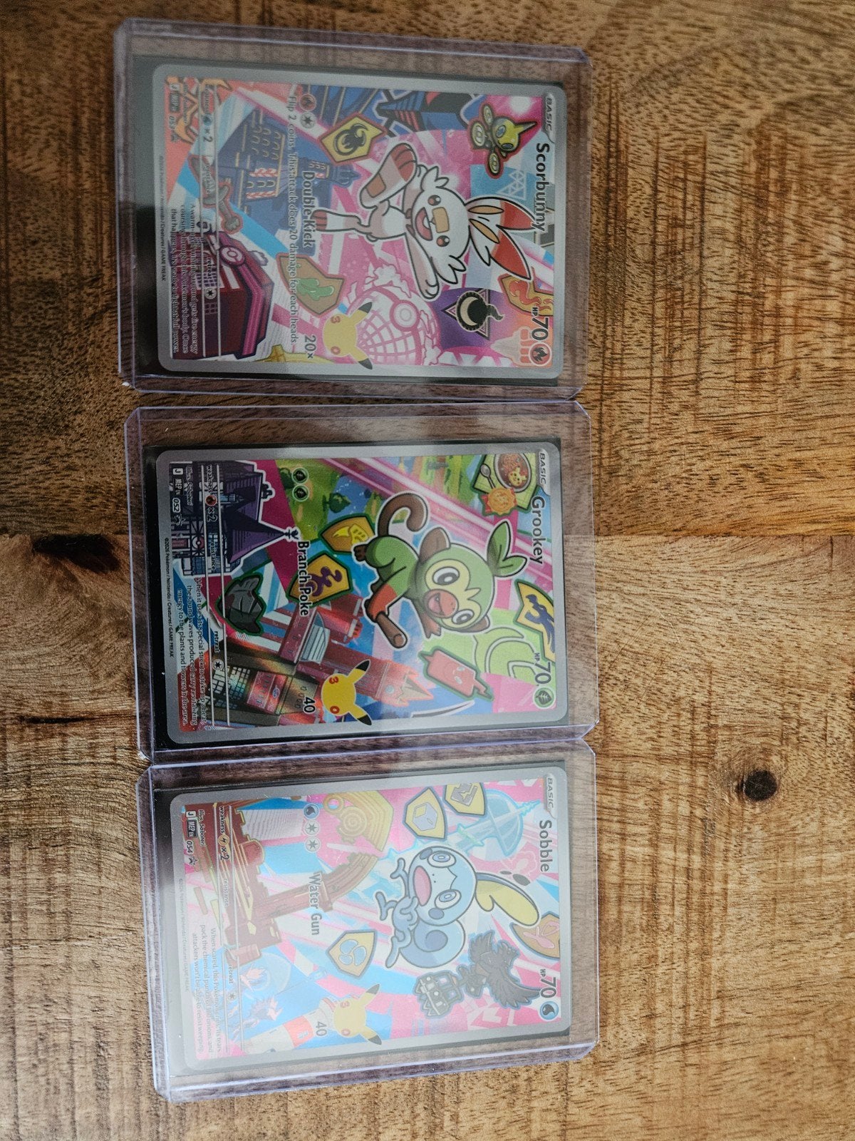 Pokémon Kaarten: Sobble, Grookey, Scorbunny first partner 2, Ophalen of Verzenden, Zo goed als nieuw, Meerdere kaarten