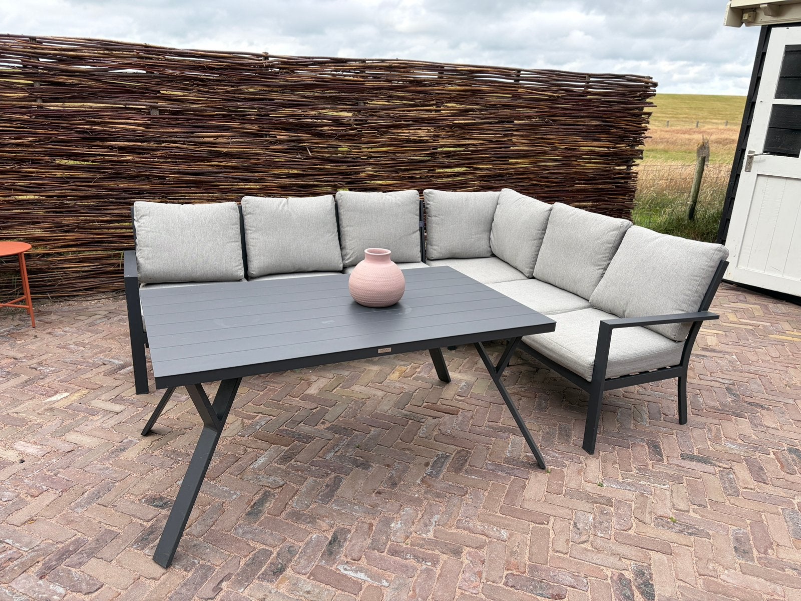Garden Impressions Sergio lounge dining set, Ophalen, Gebruikt, Aluminium