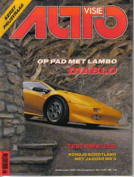 Autovisie 26 1990 : BMW 325i - Jaguar MK2 - Nissan 100 NX, Ophalen of Verzenden, Gelezen, Algemeen