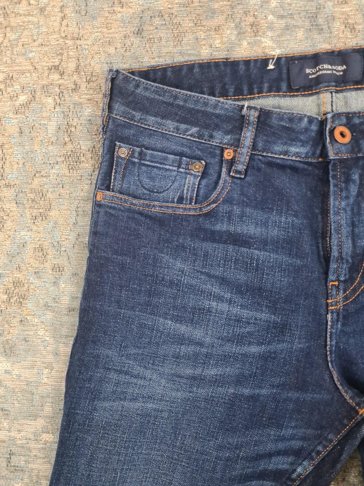 Scotch and Soda SKIM W32 L30 Skinny STRETCH Bronno3230 Blauw, Blauw, https://scotch-soda.eu/pages/contact, W32 (confectie 46) of kleiner