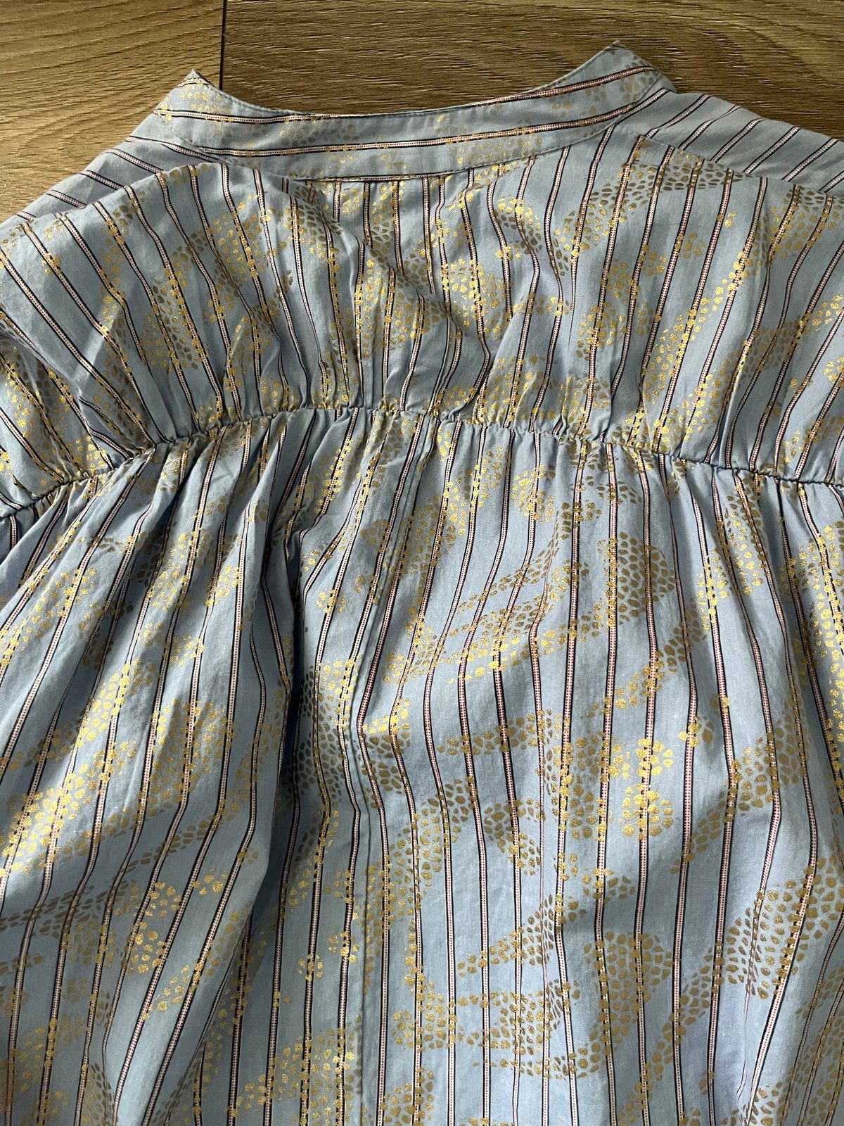 summum maat 36 Oversized blouse met gouden details, Kleding | Dames, Ophalen of Verzenden, Zo goed als nieuw, Maat 38/40 (M), Blauw