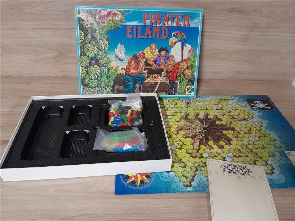 Piraten Eiland - s1315, Hobby en Vrije tijd, Gezelschapsspellen | Bordspellen, Verzenden, Zo goed als nieuw
