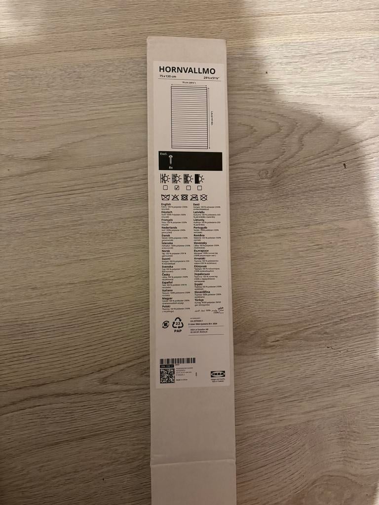 HORNVALLMO IKEA plissé gordijn, Huis en Inrichting, Stoffering | Gordijnen en Lamellen, Nieuw, Wit, 100 tot 150 cm, 50 tot 100 cm