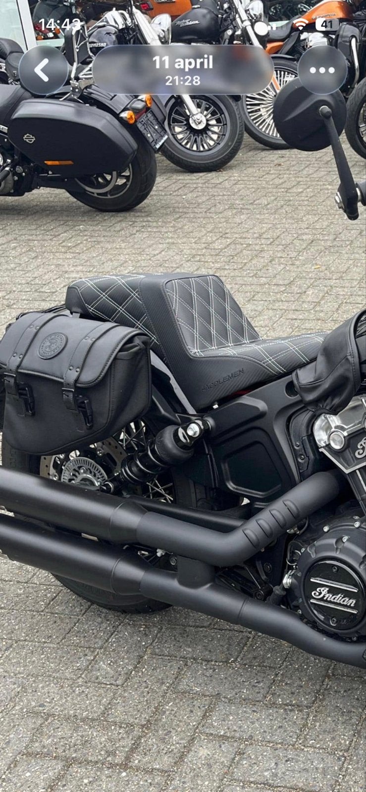 Saddlemen Step-Up 2-Up Zadel Indian Scout (1000/1130/1250), Ophalen of Verzenden, Gebruikt