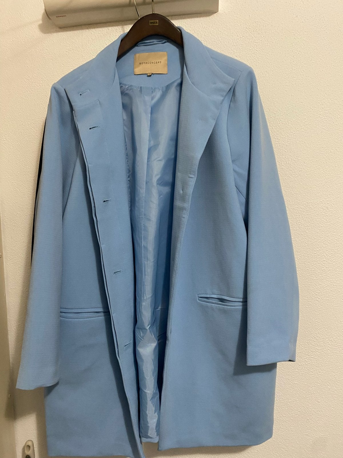 SOYACONCEPT Lichtblauwe Jas Maat XL, Ophalen of Verzenden, Zo goed als nieuw, Maat 46/48 (XL) of groter, Blauw