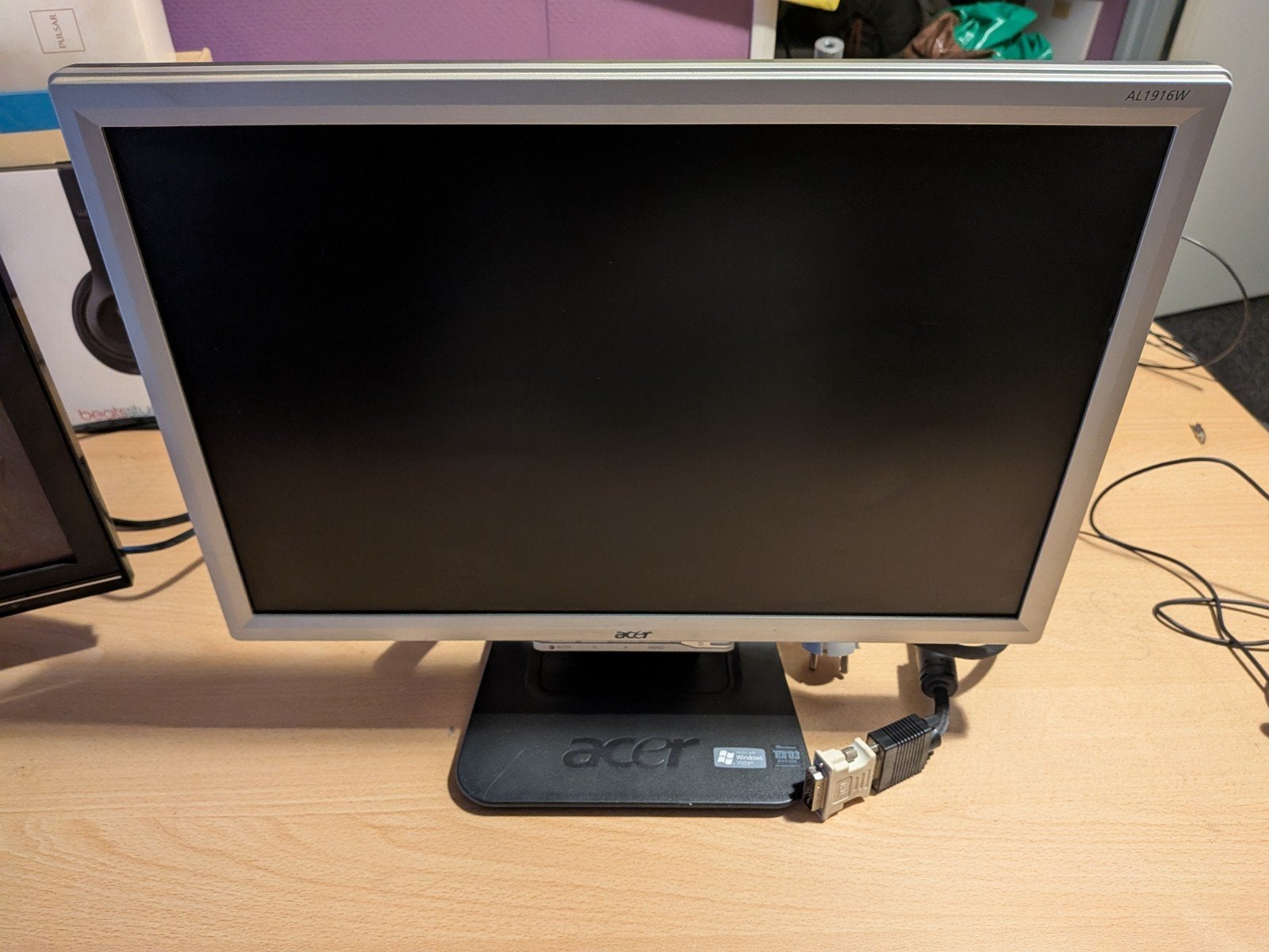 Acer AL1916W A 19 inch LCD Monitor, Computers en Software, Monitoren, Ophalen, 60 Hz of minder, Gebruikt, HD