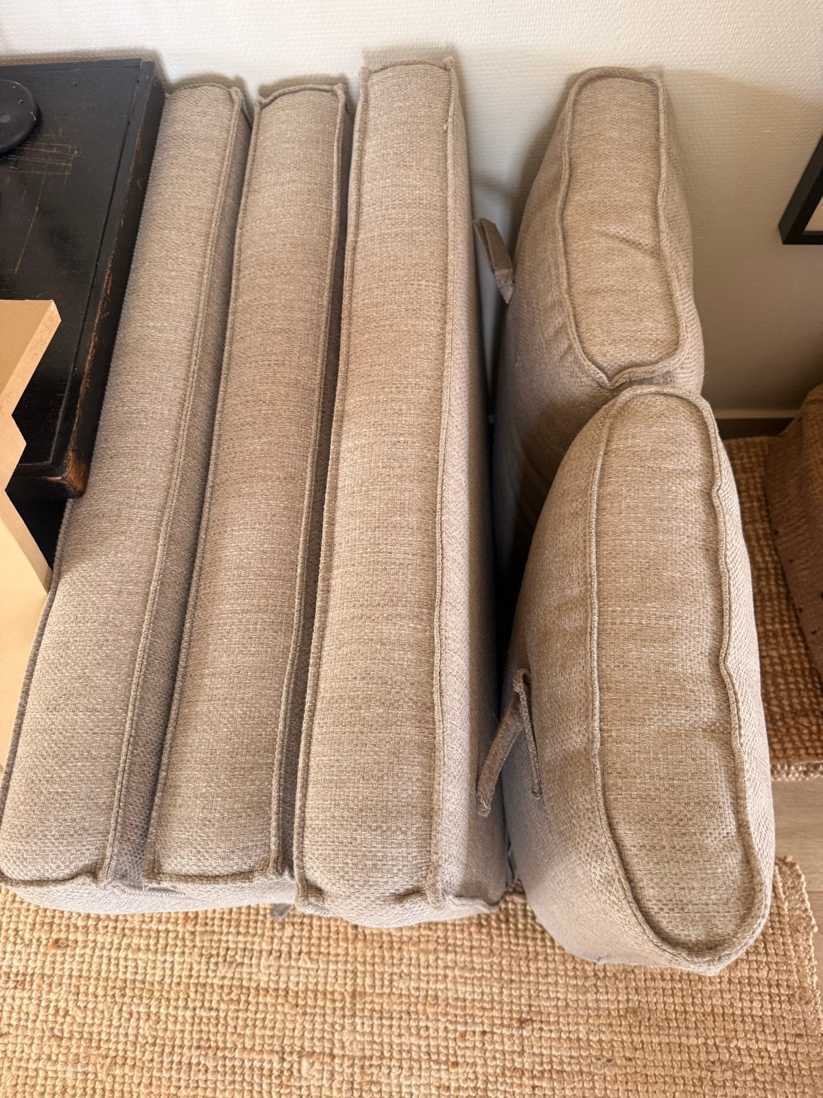 Kent Loungeset Kussens - Zandkleurig, Goede Staat, Textileen, Loungeset, Stoel, Ophalen
