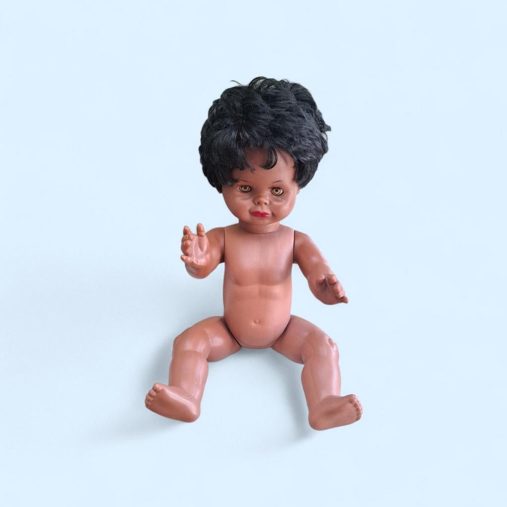 Vintage Lissi Batz Donkere Meisjes Pop - 67 cm, Ophalen of Verzenden