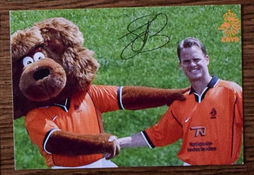 Spelerskaarten F. de Boer en Hasselbaink Oranje WK'98, Verzenden, Zo goed als nieuw, Overige binnenlandse clubs, Spelerskaart