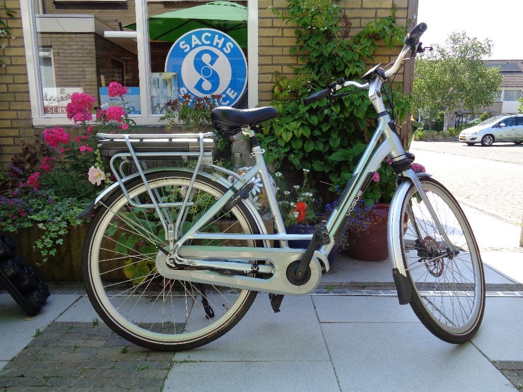 Vogue Zenda elektrische fiets, framemaat 53 cm., 53 tot 56 cm, Versnellingen, Zo goed als nieuw, Schijfrem