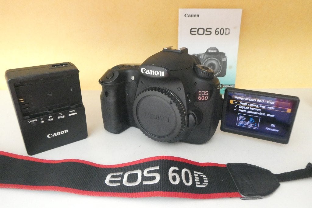 Canon EOS 60D body met lader,riem en handleiding, Ophalen, Gebruikt, Spiegelreflex, Canon