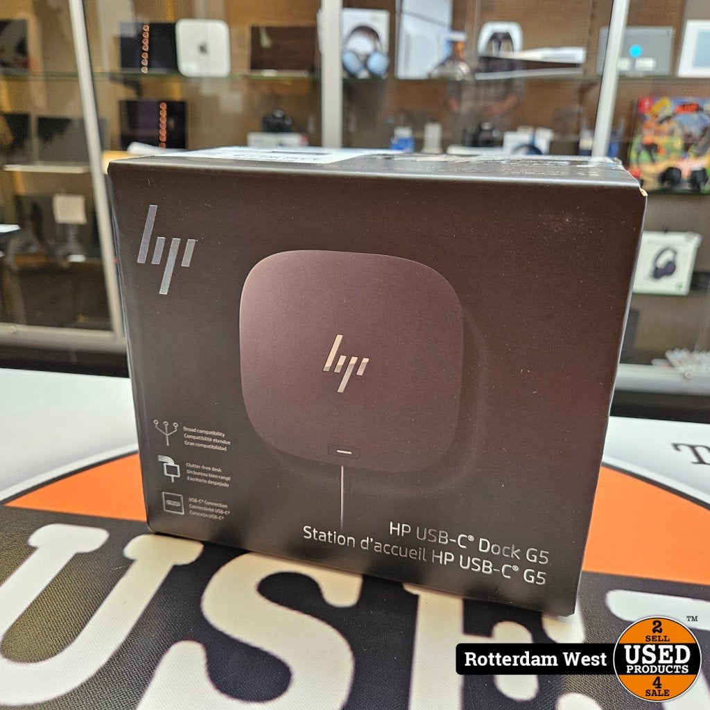 HP USB-C Dock G5 - NEW, HP, Gebruikt, Support@hp.com, 1501 Page Mill Road
Palo Alto, CA 94304
USA