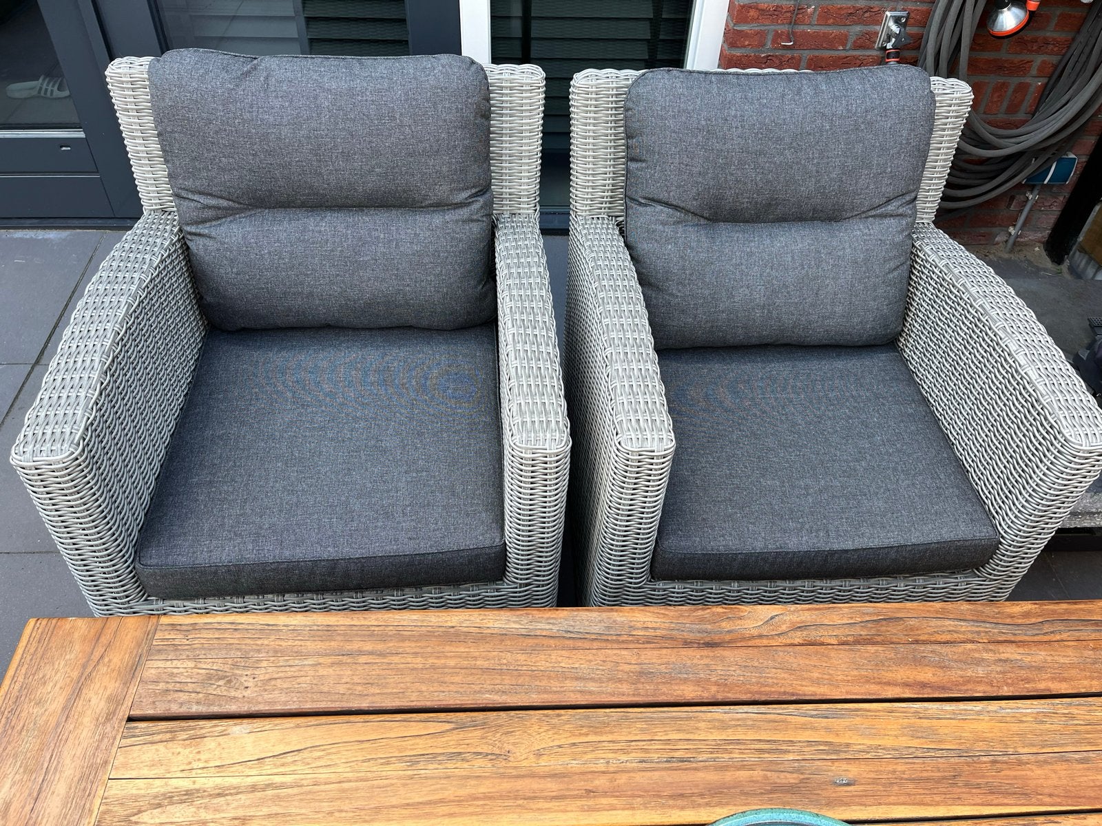 ***Complete Intenso Loungeset met Rough Furniture Tafel***, Ophalen, 5 zitplaatsen, Zo goed als nieuw, Loungeset