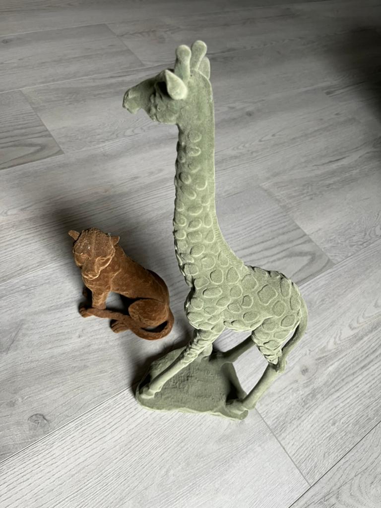 Giraf en tijger/luipaard, Verzamelen, Beelden en Beeldjes, Ophalen of Verzenden, Zo goed als nieuw, Dier